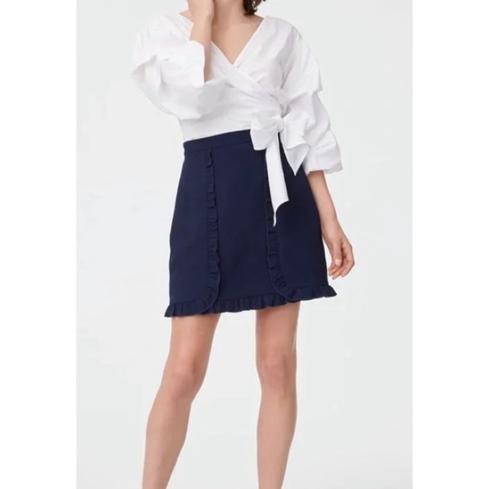 Club Monaco Ruffle Mini Skirt